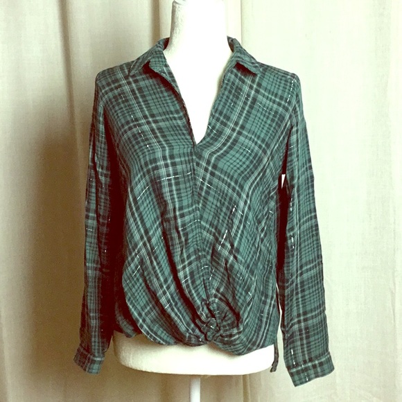 Rock & Republic Tops - Rock & Republic Plaid Top M